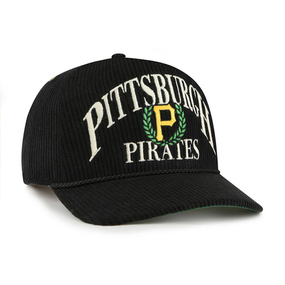 Casquette ajustable Pitchout Rope Hitch noire '47 pour homme des Pirates de Pittsburgh
