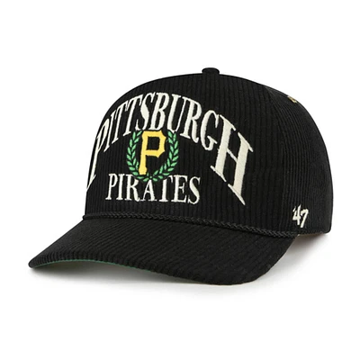 Casquette ajustable Pitchout Rope Hitch noire '47 pour homme des Pirates de Pittsburgh
