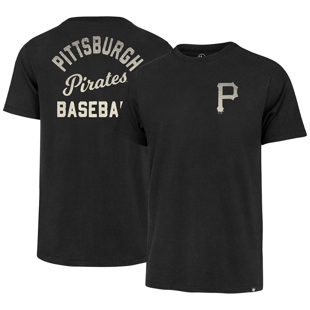 Men's '47  Black Pittsburgh Pirates Turn Back Franklin T-Shirt