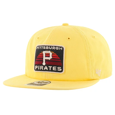 Men's '47 Gold Pittsburgh Pirates Cypress Captain Snapback Hat