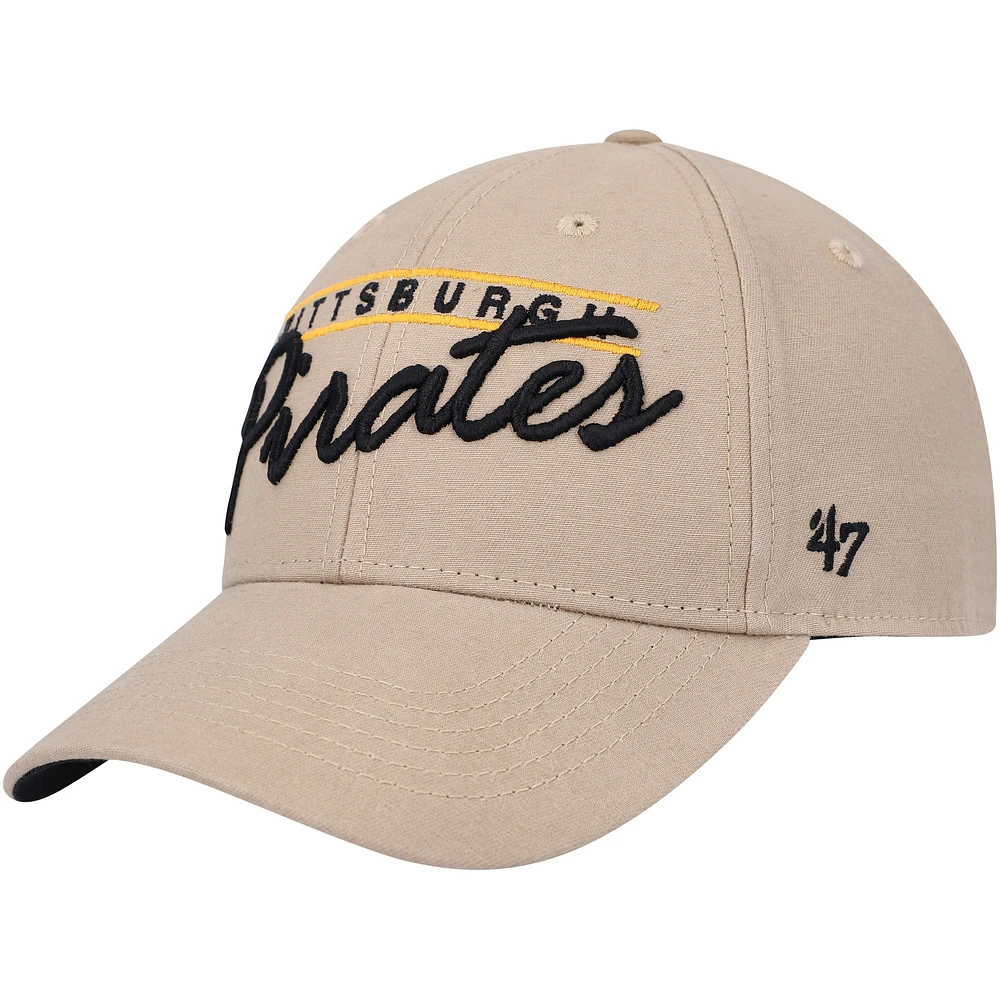 Casquette réglable '47 Kaki Pittsburgh Pirates Atwood MVP pour homme