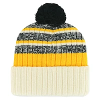 Bonnet en tricot à revers Tavern '47 Natural Pittsburgh Pirates pour hommes avec pompon