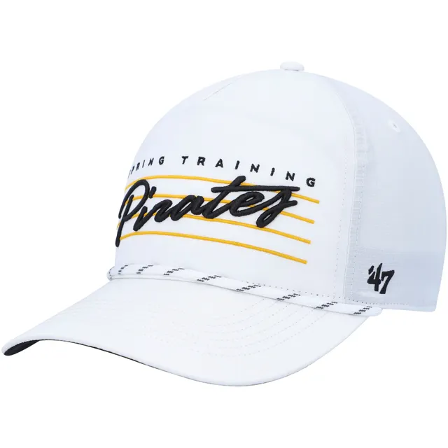 Men's Pittsburgh Pirates Pro Standard White/Black Logo Snapback Hat