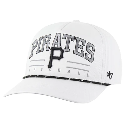 Casquette ajustable Roscoe Speckle Hitch des Pirates de Pittsburgh pour homme, modèle blanc '47