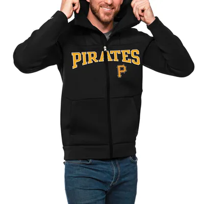 Pittsburgh Pirates Antigua Wordmark Protect Full-Zip Hoodie