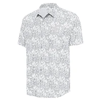 Chemise boutonnée Antigua grise pour homme, motif Pirates de Pittsburgh, collection Resort