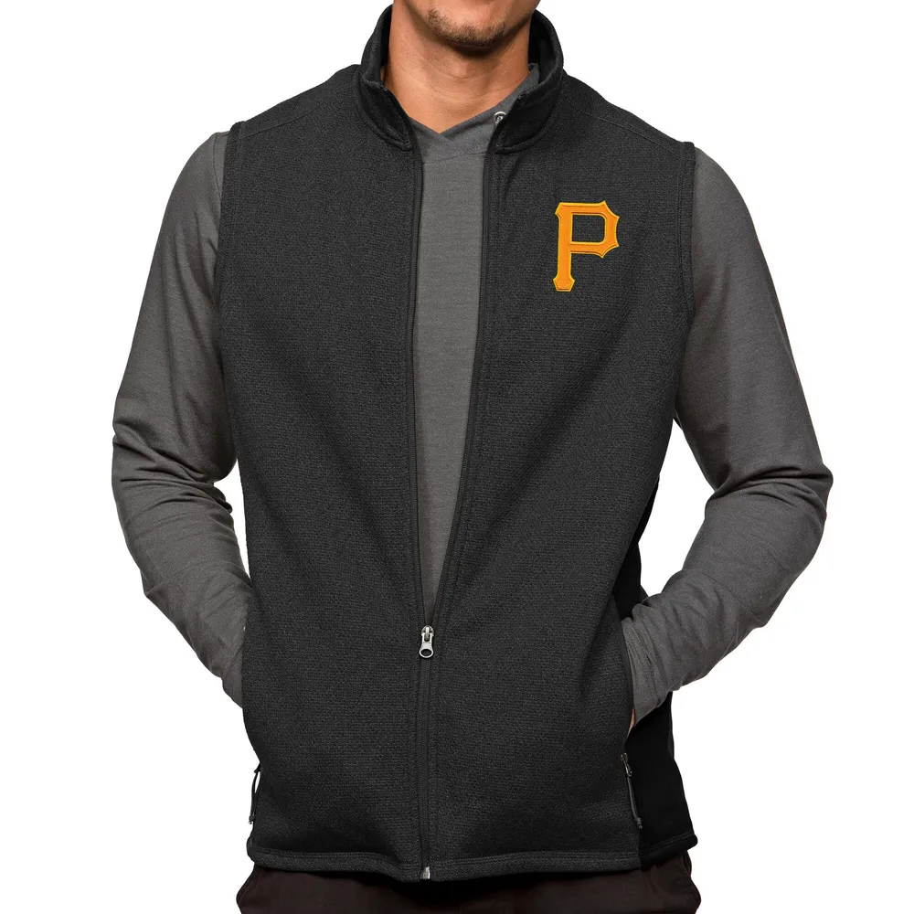 Antigua Men's Pittsburgh Pirates Black Protect Jacket