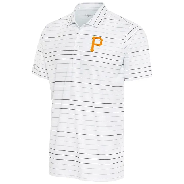 Men's Antigua White Pittsburgh Pirates Affluent Polo