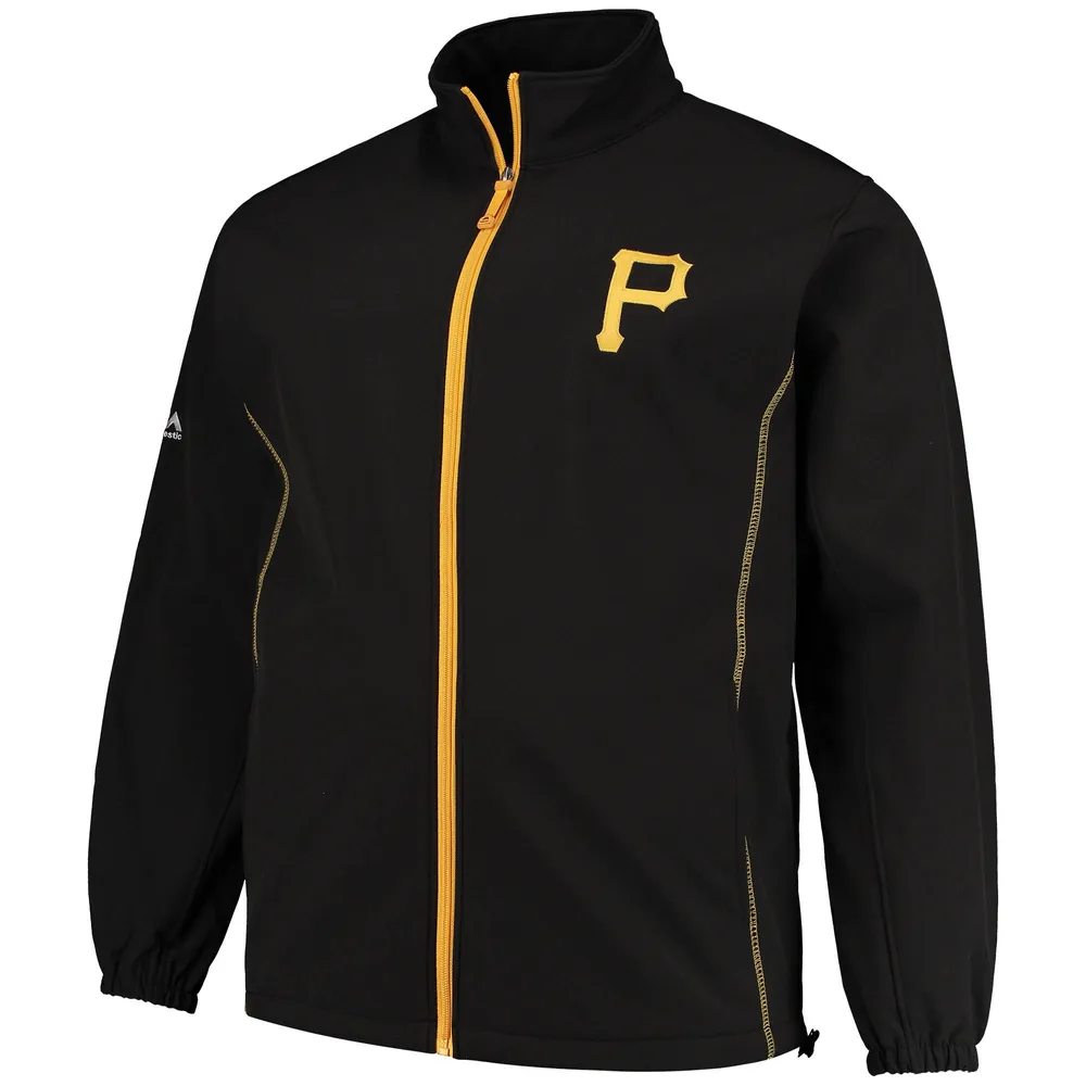 Profile Men's Black Pittsburgh Pirates Big & Tall Apex Full-Zip