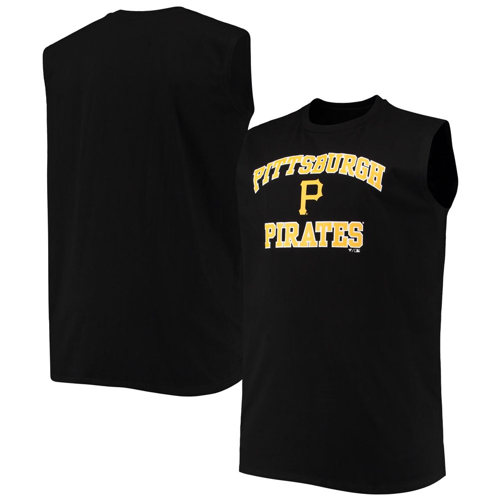 Profile Men's Black Pittsburgh Pirates Big & Tall Jersey Muscle