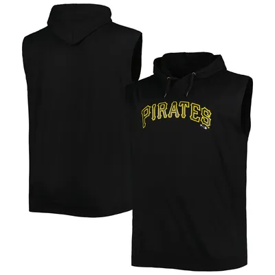 Pittsburgh Pirates Jersey Pullover Muscle Hoodie - Black