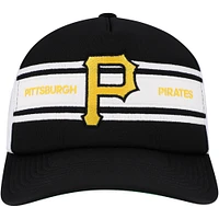 Men's   Black Pittsburgh Pirates Sideline Trucker Adjustable Hat