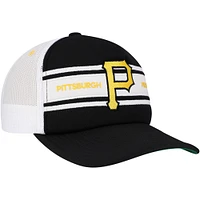 Men's   Black Pittsburgh Pirates Sideline Trucker Adjustable Hat