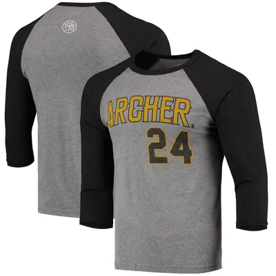 Men's Pittsburgh Pirates Nike Heathered Gray Primetime Property Of Practice  T-Shirt