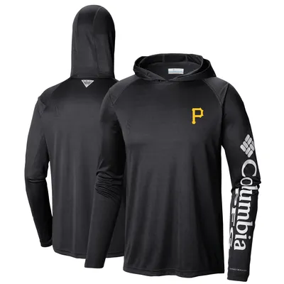 Pittsburgh Pirates Columbia Terminal Tackle Long Sleeve Hoodie T-Shirt - Black