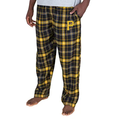 Pittsburgh Pirates Concepts Sport Ultimate Plaid Flannel Pajama Pants - Black