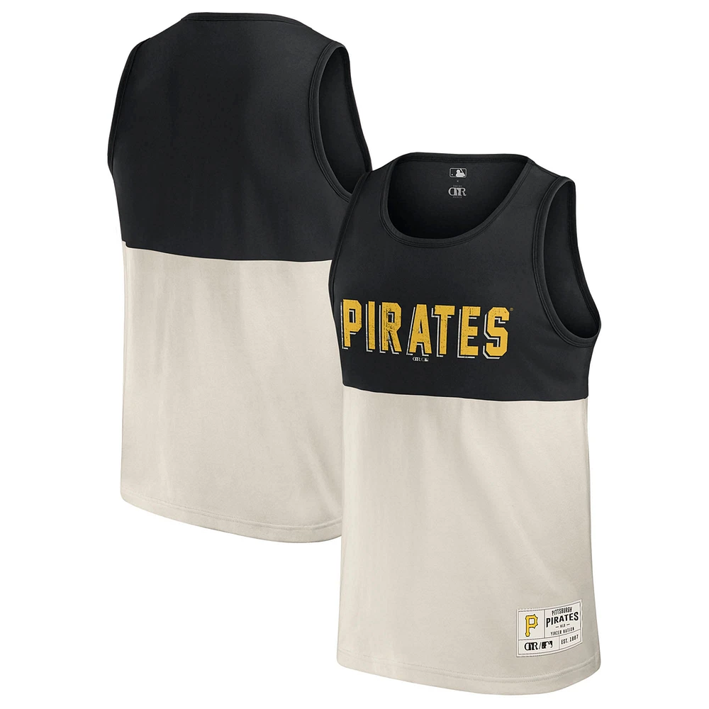 Collection Darius Rucker pour hommes par Fanatics Débardeur noir à blocs de couleurs des Pirates Pittsburgh