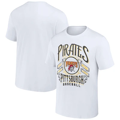 Collection Darius Rucker pour homme par Fanatics White Pittsburgh Pirates Distressed Rock T-shirt