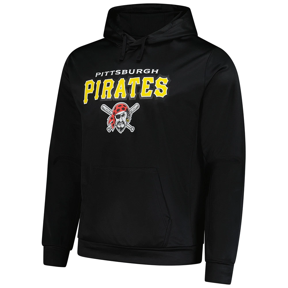 Men's Dunbrooke Black Pittsburgh Pirates Champion Pullover Hoodie