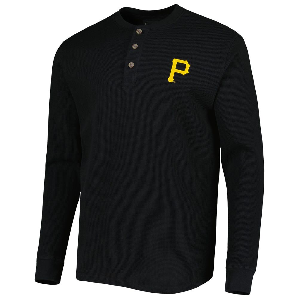 Men's Dunbrooke Pittsburgh Pirates Black Maverick Long Sleeve T-Shirt