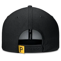 Men's Fanatics Black/Gold Pittsburgh Pirates Clubhouse Splitter Snapback Hat