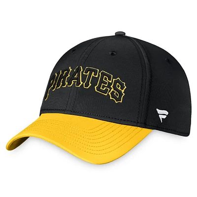 Men's Fanatics Black/Gold Pittsburgh Pirates Core Flex Hat