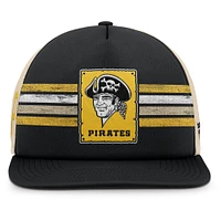 Men's Fanatics Black/Natural Pittsburgh Pirates Cooperstown Collection Powers Snapback Hat