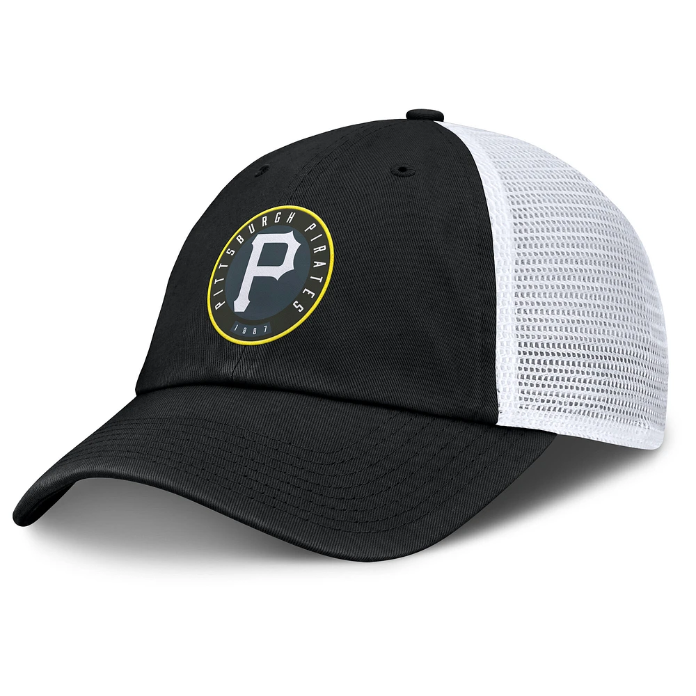 Casquette ajustable Averies des Pirates de Pittsburgh Fanatics pour hommes, noire et blanche