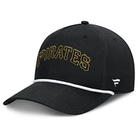 Men's Fanatics Black Pittsburgh Pirates Clubhouse Foul Ball A-Frame Adjustable Hat