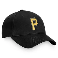 Casquette réglable Fanatics Black Pittsburgh Pirates Core pour hommes