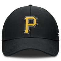 Men's Fanatics Black Pittsburgh Pirates Core Structured Adjustable Hat
