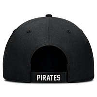 Men's Fanatics Black Pittsburgh Pirates Core Structured Adjustable Hat