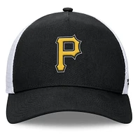 Men's Fanatics Black Pittsburgh Pirates Fundamental A-Frame Adjustable Hat