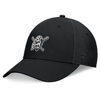 Casquette flexible noire Pittsburgh Pirates Night Game Fanatics pour hommes