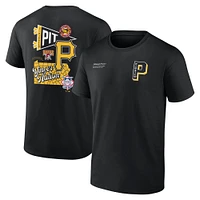 T-shirt noir Fanatics Pittsburgh Pirates Split Zone pour hommes