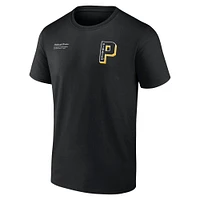 T-shirt noir Fanatics Pittsburgh Pirates Split Zone pour hommes