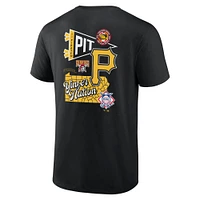 T-shirt noir Fanatics Pittsburgh Pirates Split Zone pour hommes