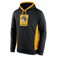 Men's Fanatics Black Pittsburgh Pirates True Classics Fanarama Pullover Hoodie