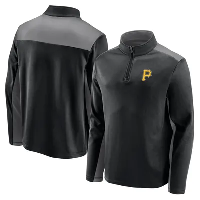 Pittsburgh Pirates Fanatics Branded Team Primary Logo Quarter-Zip Jacket - Black