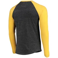 Pittsburgh Pirates Fanatics MLB Men's Gray/Yellow 3/4's Sleeve T-shirt