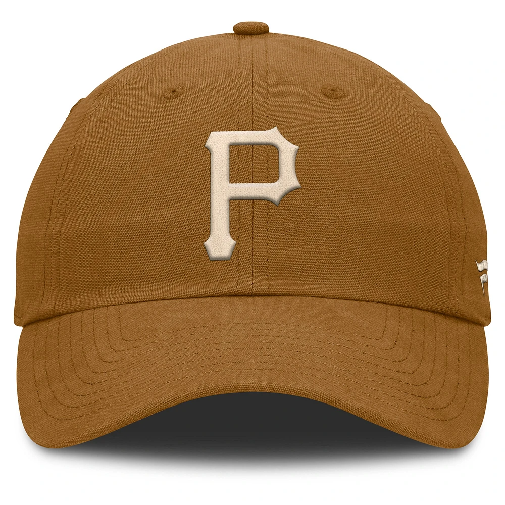 Men's Fanatics Brown Pittsburgh Pirates Act Natural Chopper Adjustable Hat