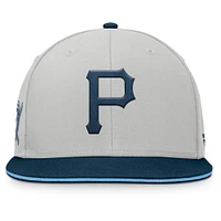 Men's Fanatics Gray Pittsburgh Pirates Knuckleball Snapback Hat