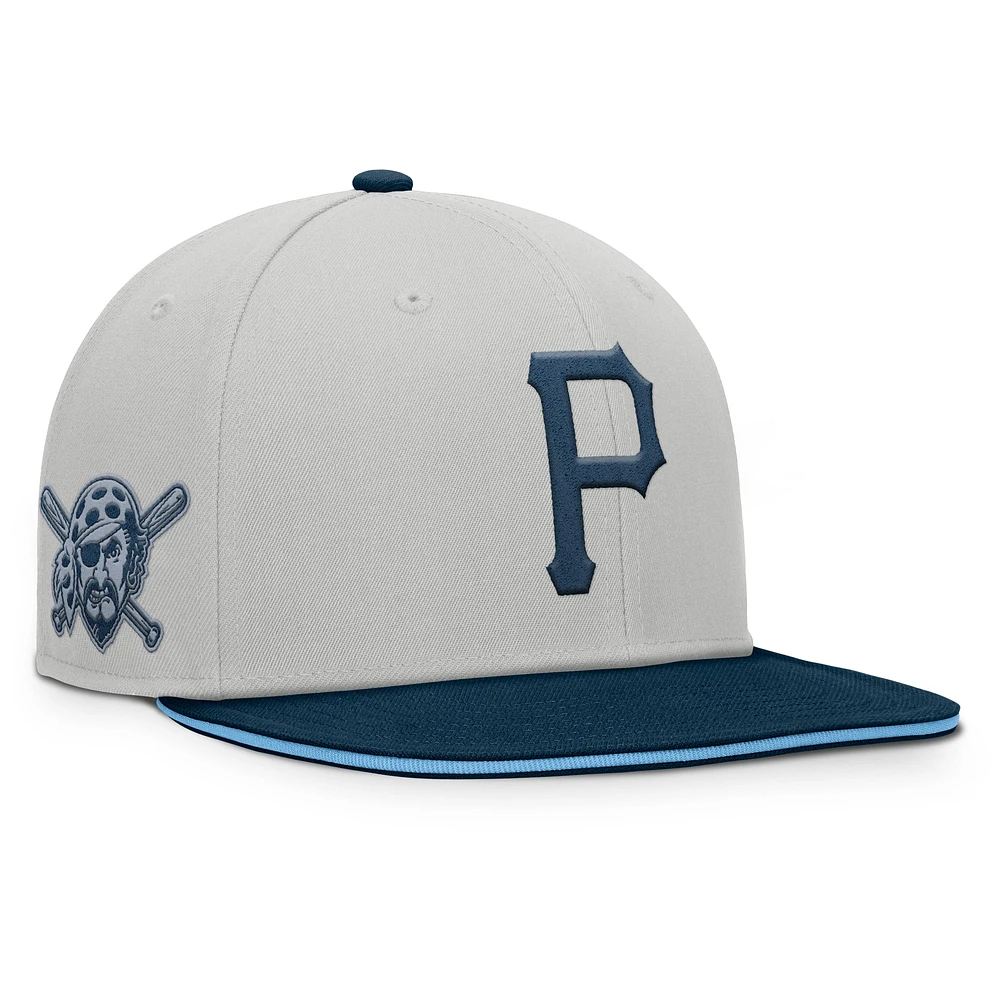 Men's Fanatics Gray Pittsburgh Pirates Knuckleball Snapback Hat