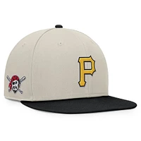 Men's Fanatics Khaki/Black Pittsburgh Pirates Team Two-Tone Snapback Hat