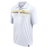 Polo blanc en interlock Fanatics pour hommes, victoire des Pirates de Pittsburgh nous