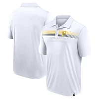 Polo blanc en interlock Fanatics pour hommes, victoire des Pirates de Pittsburgh nous