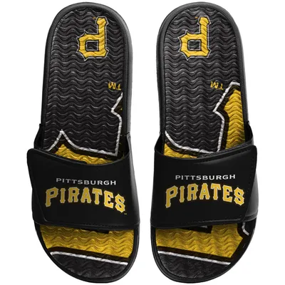 Pittsburgh Pirates FOCO Wordmark Gel Slide Sandals