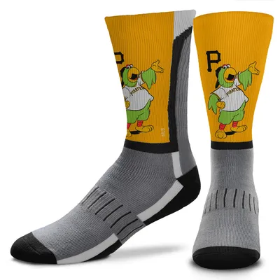 Pittsburgh Pirates For Bare Feet Mascot Snoop V-Curve Crew Socks