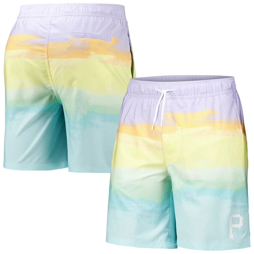 Short de bain G-III Sports by Carl Banks Pittsburgh Pirates Perfect Game Volley pour hommes