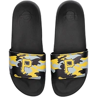 Men's ISlide Pittsburgh Pirates Camo Motto Slide Sandals